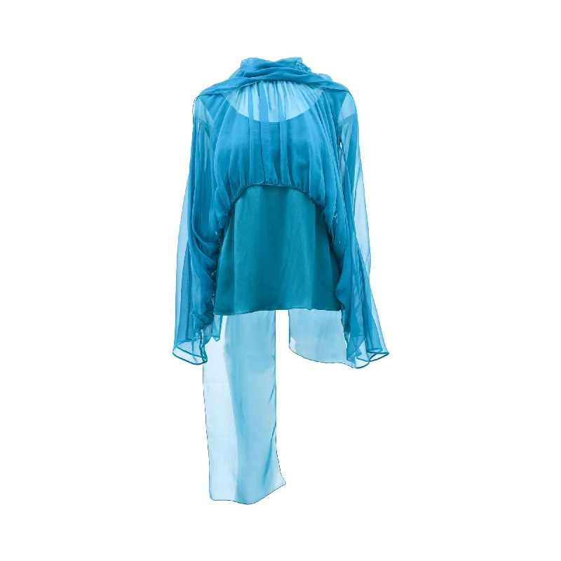Alberta Ferretti Women's Set Blouse Balloon Sleeve Blouse