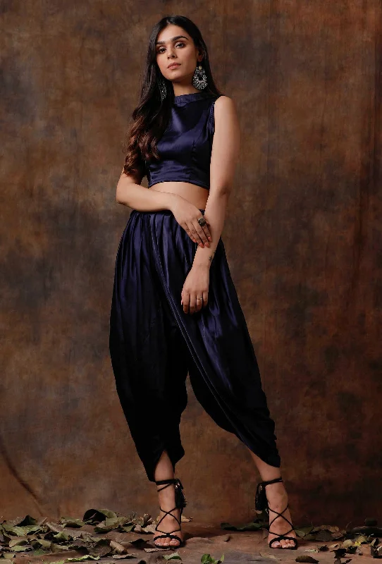Blue Satin Blouse Classic White Blouse