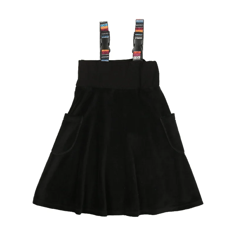 Bopop Black Buckle Jumper Ribbed Striped Patterned