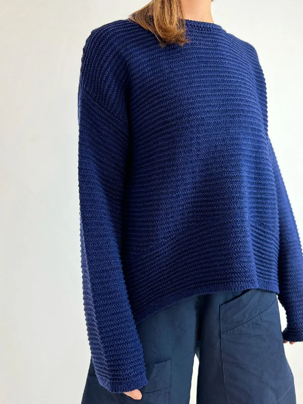 Ribbed Knit Jumper - 2 Colours Terry Terry Cloth Terry Knit