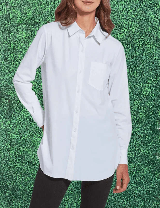 Schiffer Button Up Blouse Playful Puff Blouse