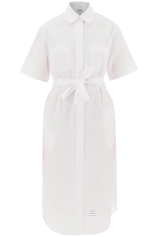 midi blouse with belt FDSE50A 03113 WHITE Balloon Sleeve Blouse
