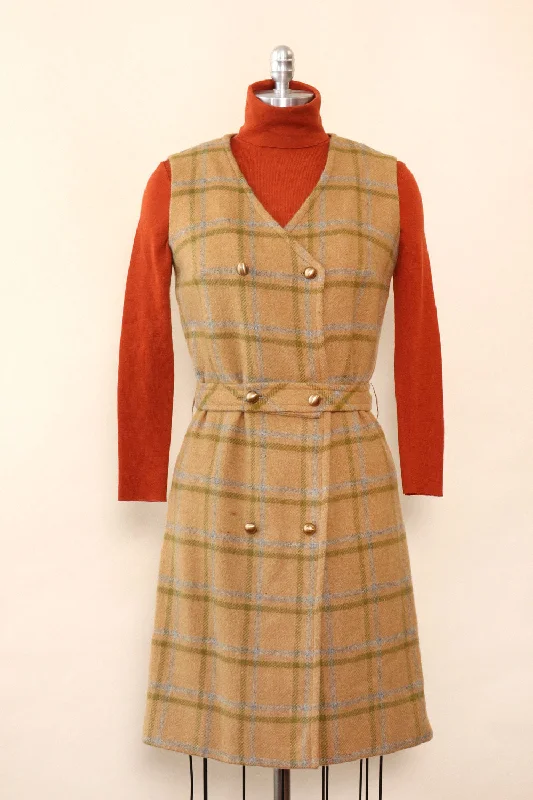 Preppy Double Breasted Jumper M Boxy Sweater Fitted Sweater A-Line