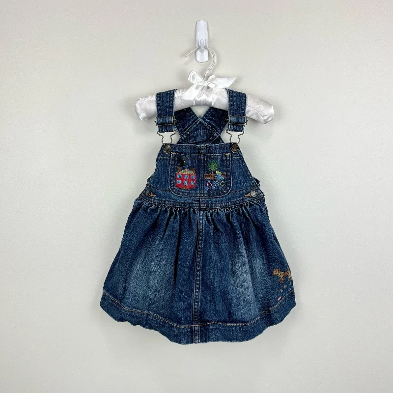 Ralph Lauren Embroidered Denim School Jumper 18 Months Graphic Sweater Embroidered Appliqued