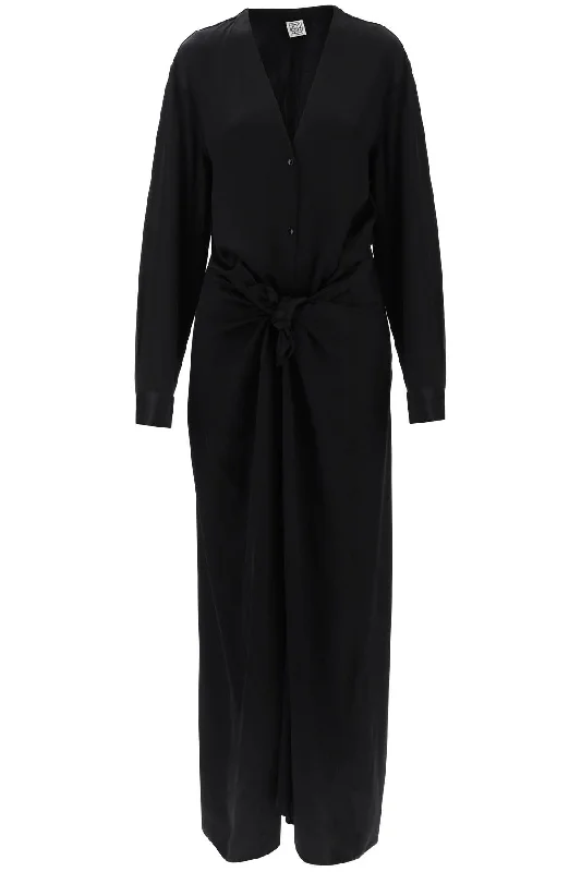 satin blouse with bow detail 242 WRD1730 FB0160 BLACK Ruffled Neck Blouse