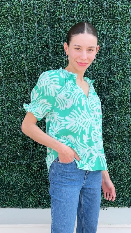 Mint Breeze Blouse Loose Fit Blouse