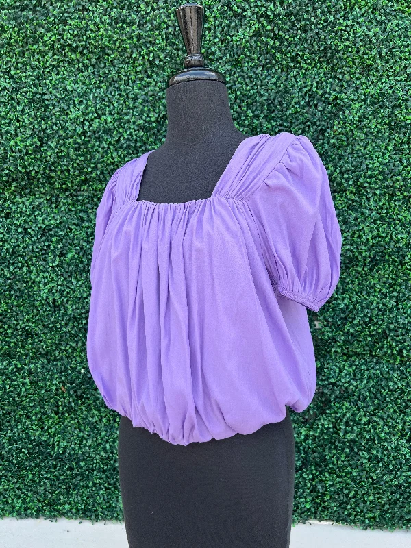 Bubble Blouse Soft Satin Blouse