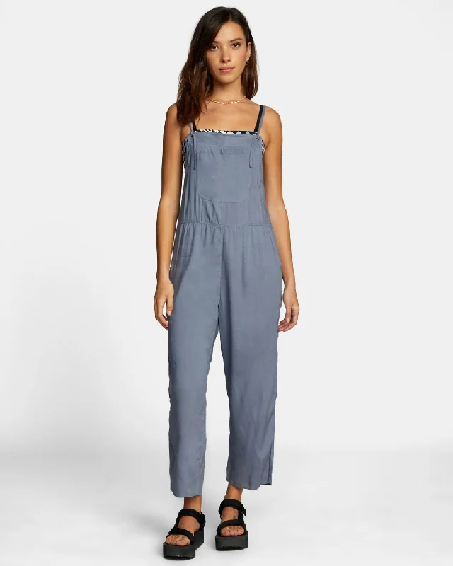 Zula Jumper Cover-Up - Blue Slate Herringbone Houndstooth Plaid