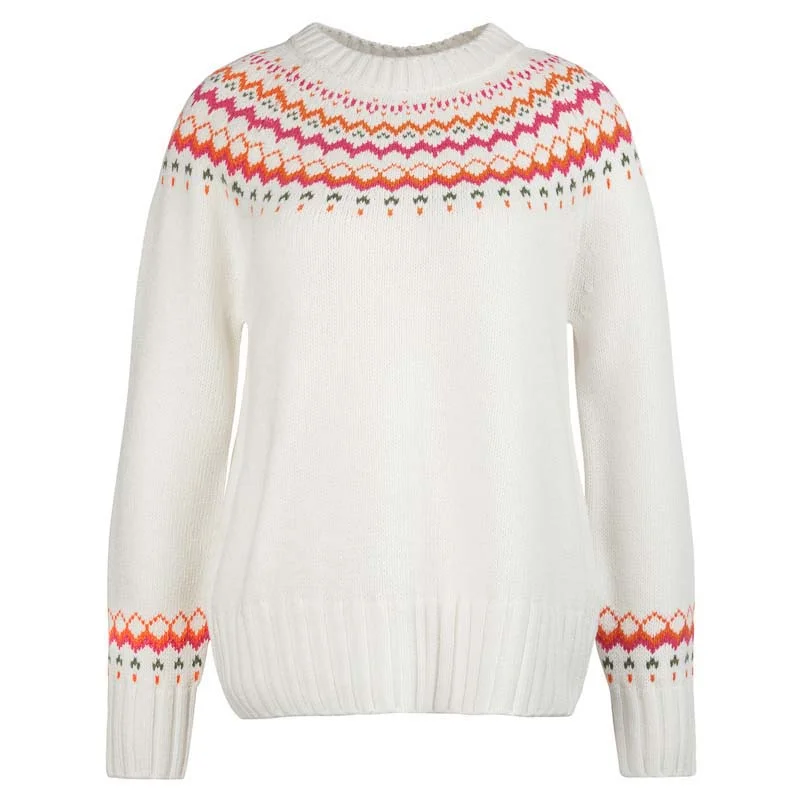 Barbour Tidal Ladies Jumper - Aran Lace Blend Ribbed Blend Corduroy Blend