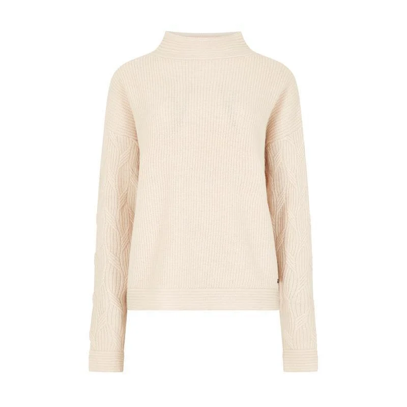 Dubarry Byrne Ladies Loose Fit Jumper - Chalk Spandex Blend Rayon Blend Denim Blend