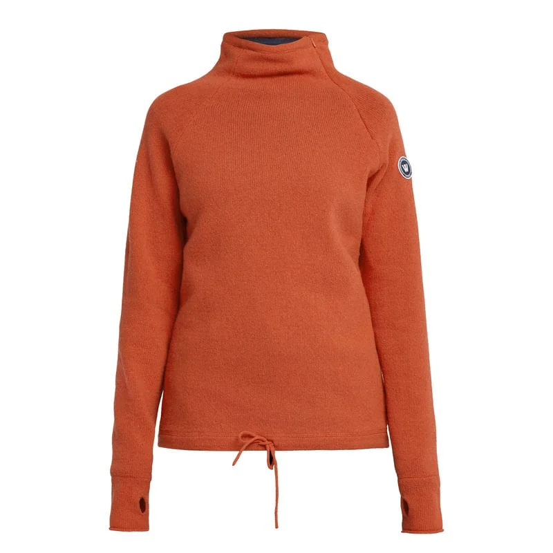 Holebrook Martina Windproof Ladies Jumper - Burnt Orange Mesh Fabric Canvas Fabric Denim Fabric