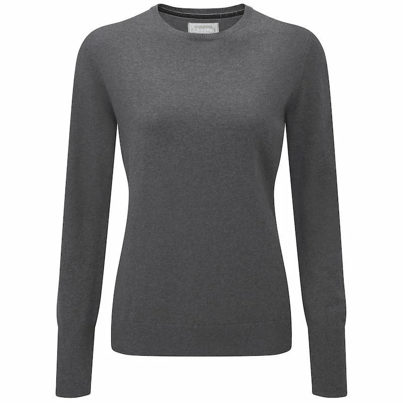 Schoffel Cotton Cashmere Ladies Crew Neck Jumper - Flannel Satin Fabric Silk Fabric Chiffon Fabric Schoffel Cotton Cashmere Ladies Crew Neck Jumper - Flannel Satin Fabric Silk Fabric Chiffon Fabric