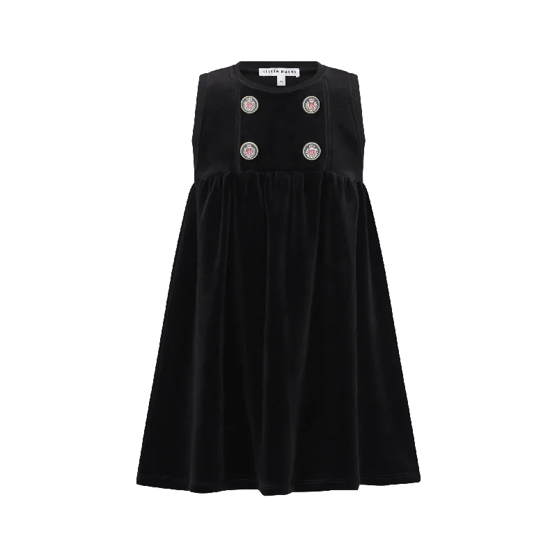 Velour black jumper by Little Parni Thin Thick Dense