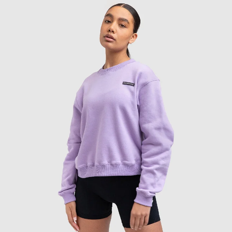Women's Everyday Jumper - Purple Elasticated Padded Insulated
