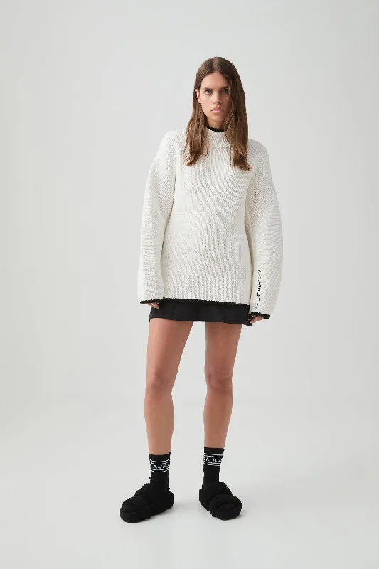 Chunky High Neck Jumper 432 Boxy Sweater Fitted Sweater A-Line