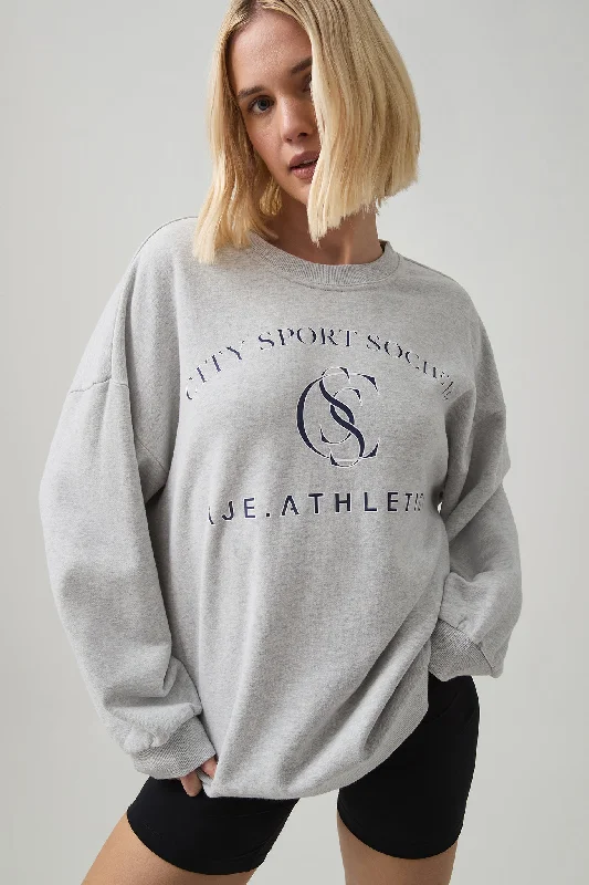 Logo Crew Jumper 401 Iron Safe Non-Iron Wrinkle Free