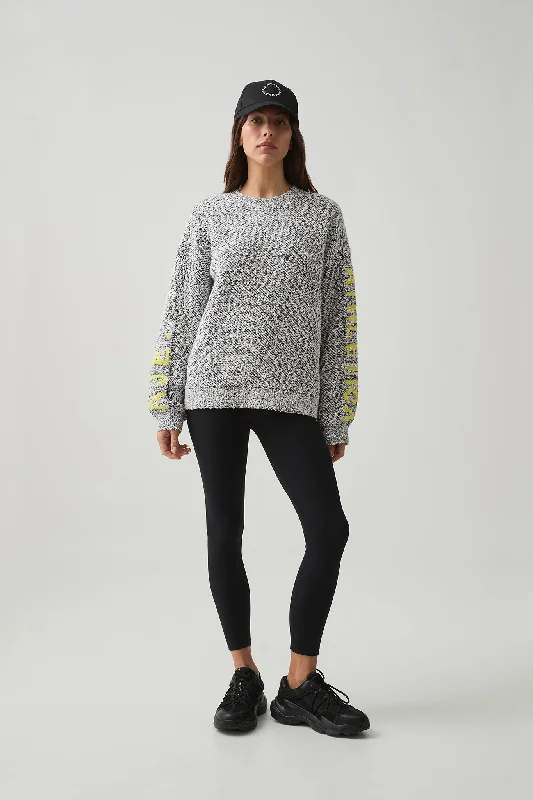 Textured Knit Crew Jumper 417 Mesh Sweater Canvas Denim