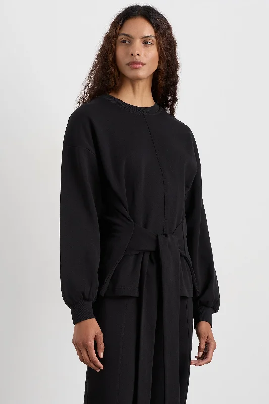 Tie Back Jumper 122 Front Pockets Side Pockets Patch Pockets