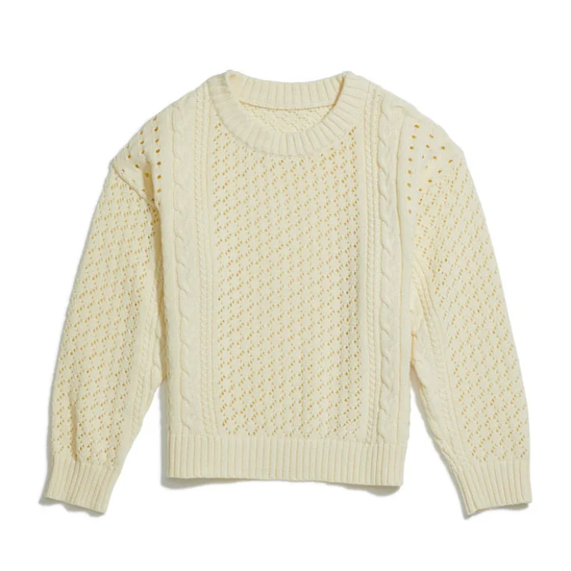 Yellow Jungle Botany Jumper - Beige Bright Pastel Dark
