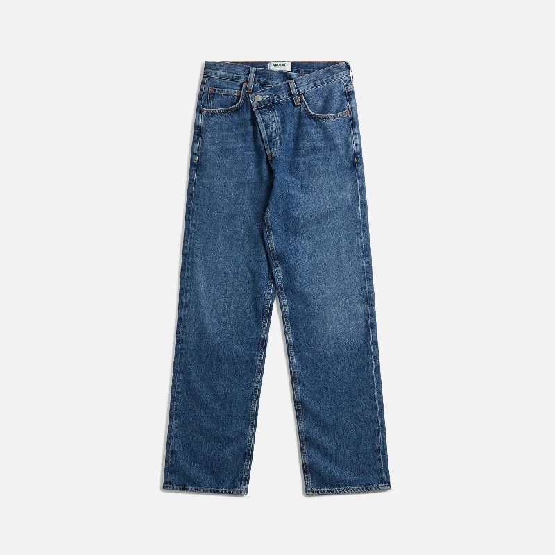 Agolde Criss Cross Jean - Control Chic Double Waistband Jeans