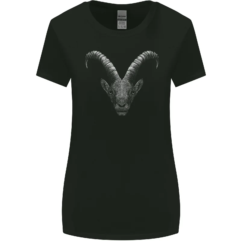 An Alpine Goat Womens Wider Cut T-Shirt Knit Fabric Woven Fabric Fleece Fabric