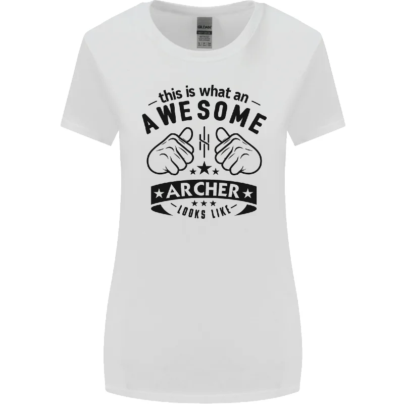 An Awesome Archer Looks Like Archery Womens Wider Cut T-Shirt Casual Formal Business