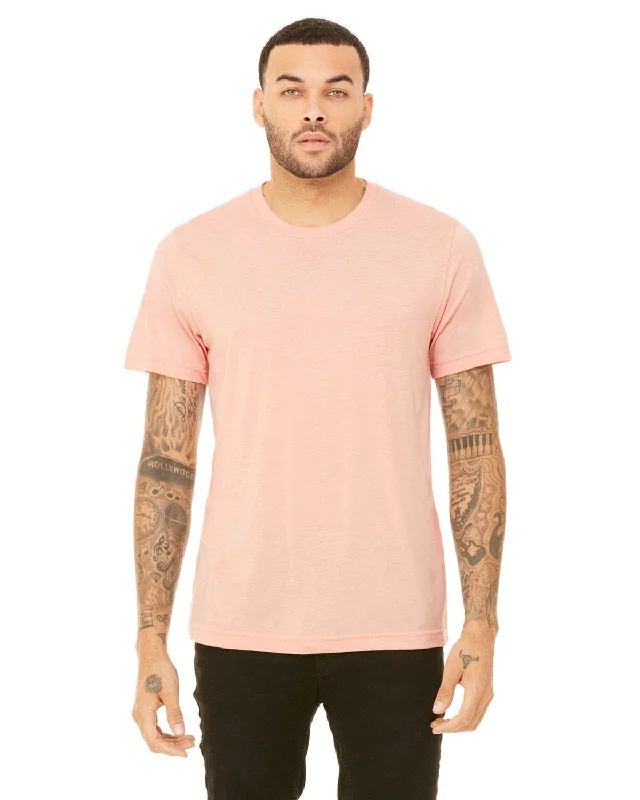 Bella+Canvas Unisex Heather CVC T-Shirt | Heather Peach Cashmere Blend Cotton Blend Poly Blend Bella+Canvas Unisex Heather CVC T-Shirt | Heather Peach Cashmere Blend Cotton Blend Poly Blend