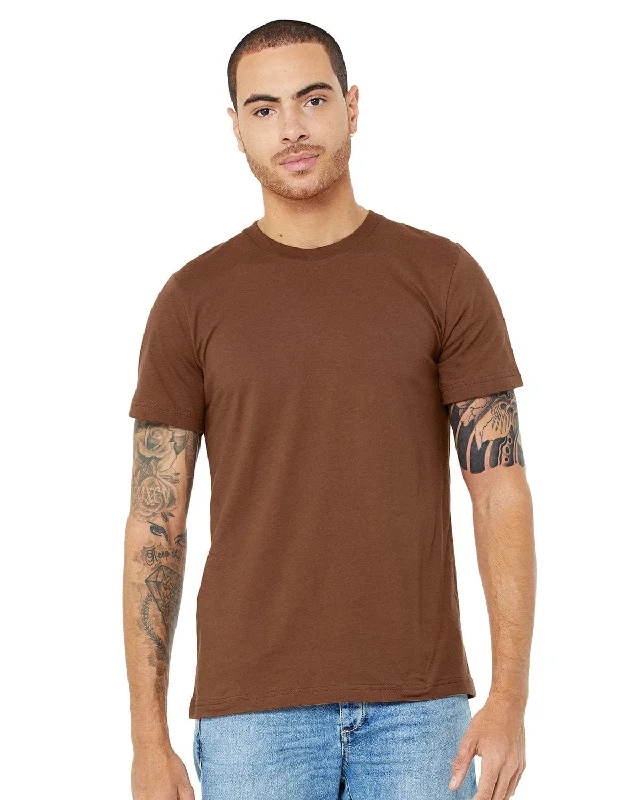 Bella+Canvas Unisex T-Shirt | Chestnut Print Jacquard Patchwork