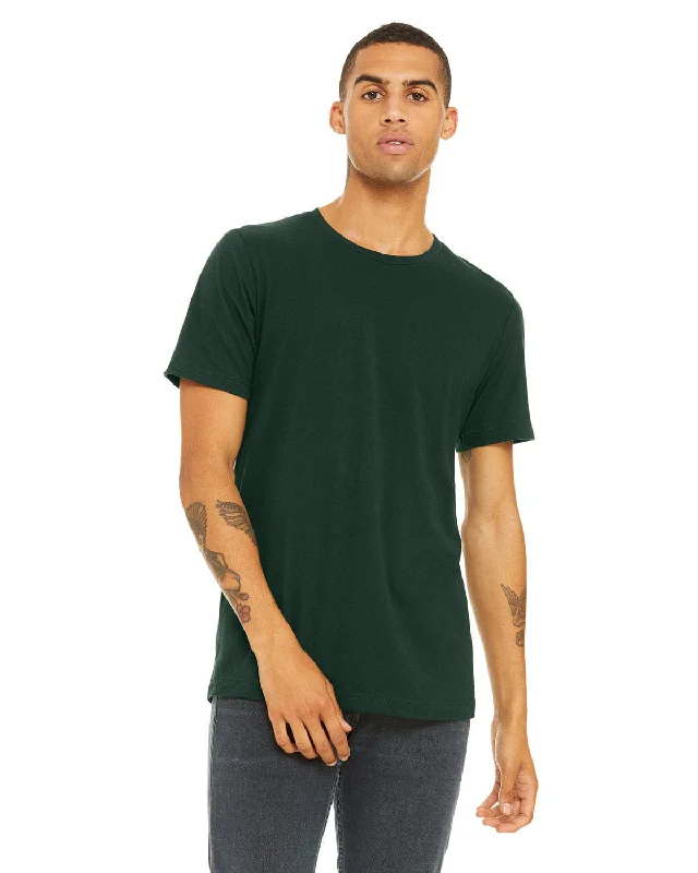 Bella+Canvas Unisex T-Shirt | Forest Denim Fabric Leather Fabric Suede Fabric