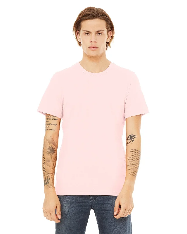 Bella+Canvas Unisex T-Shirt | Soft Pink Front Pockets Side Pockets Patch Pockets