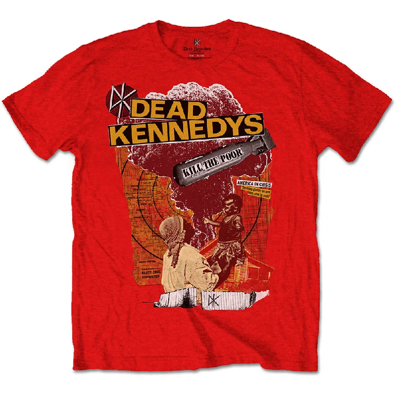 Dead Kennedys | Official Band T-Shirt | Kill The Poor Ribbed Striped Patterned