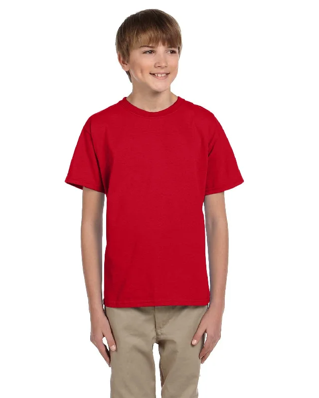 Fruit of the Loom Youth T-Shirt | Fiery Red Front Pockets Side Pockets Patch Pockets Fruit of the Loom Youth T-Shirt | Fiery Red Front Pockets Side Pockets Patch Pockets