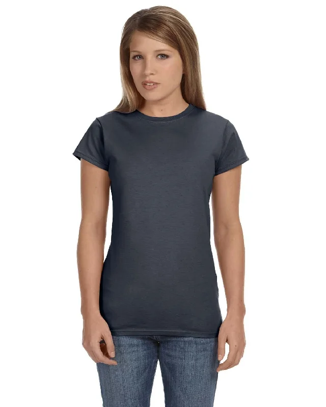 Gildan Ladies SoftStyle T-Shirt | Charcoal Modern Contemporary Chic