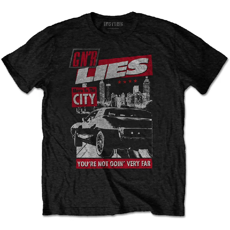 Guns N' Roses | Official Band T-Shirt | Move to the City Boxy Fit Fitted Loose