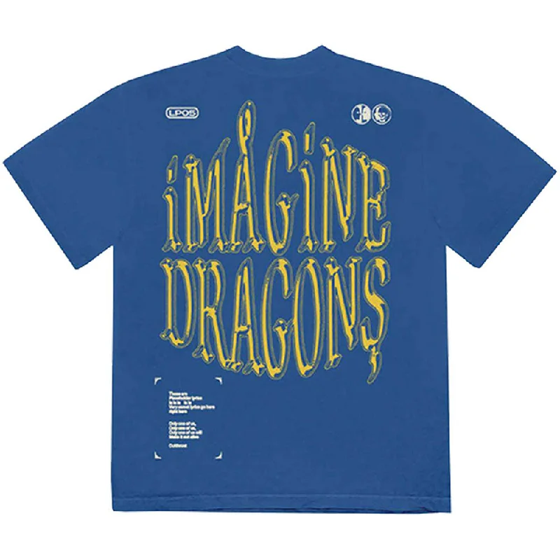 Imagine Dragons | Official Band T-Shirt | Lyrics (Back Print) Layered Multi-layer Single Layer Imagine Dragons | Official Band T-Shirt | Lyrics (Back Print) Layered Multi-layer Single Layer