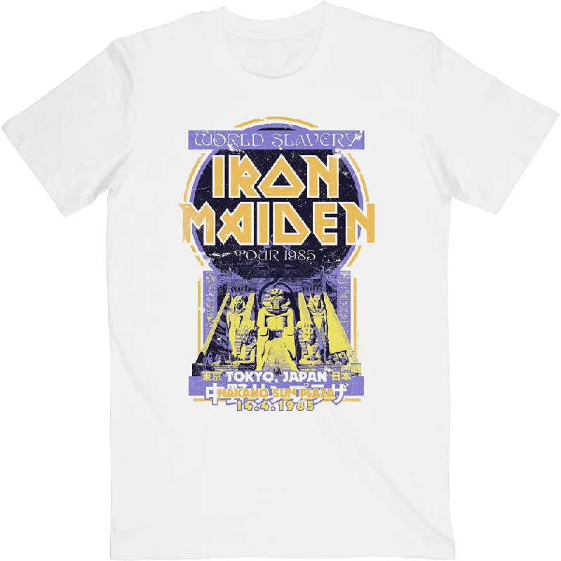 Iron Maiden | Official Band T-Shirt | Powerslave Japan Flyer Fashionable Trendy Casual Iron Maiden | Official Band T-Shirt | Powerslave Japan Flyer Fashionable Trendy Casual