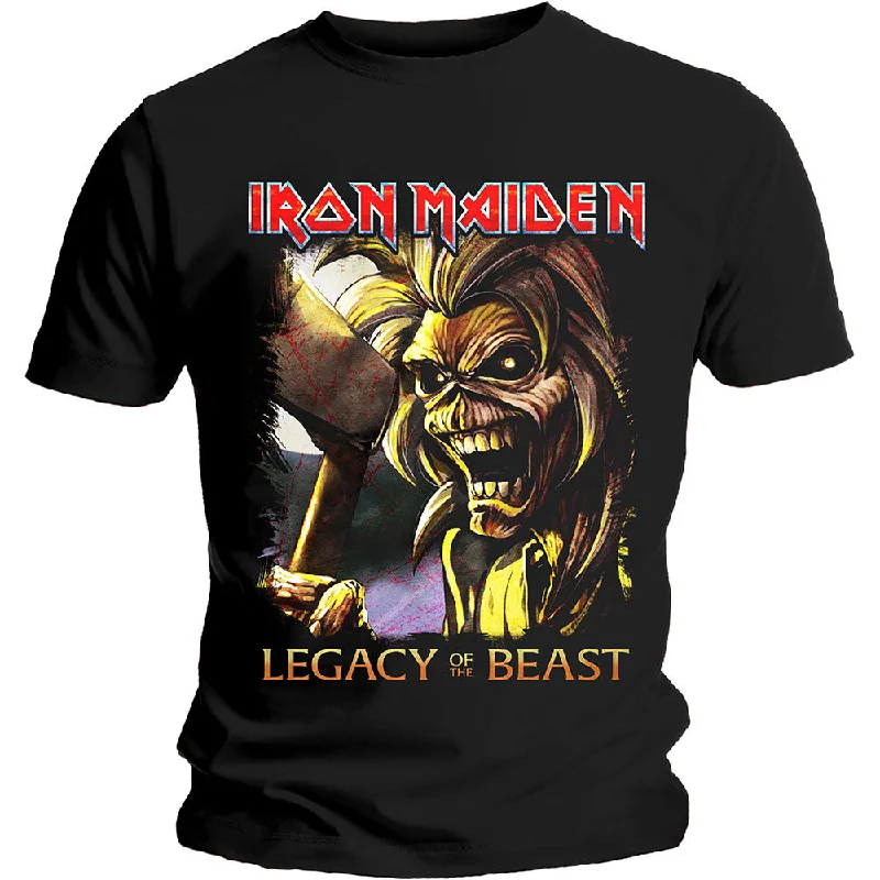 Iron Maiden | Official Band T-Shirt | Legacy Killers Real Fur Shearling Chenille