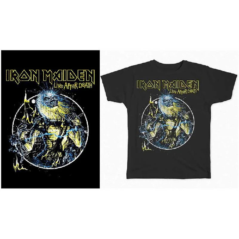 Iron Maiden | Official Band T-Shirt | Live After Death Faux Fur Fabric Real Fur Fabric Shearling Fabric Iron Maiden | Official Band T-Shirt | Live After Death Faux Fur Fabric Real Fur Fabric Shearling Fabric