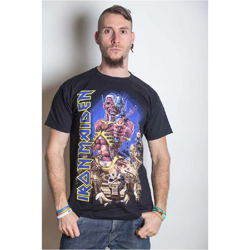 Iron Maiden | Official Band T-Shirt | Somewhere Back in Time Hooded Caped Shawl Collar Iron Maiden | Official Band T-Shirt | Somewhere Back in Time Hooded Caped Shawl Collar