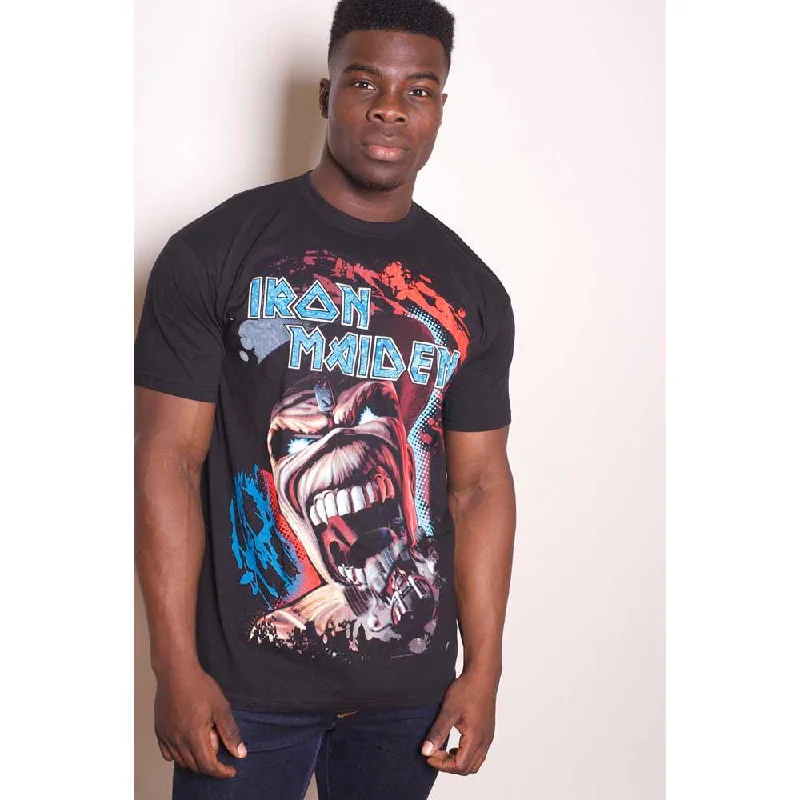 Iron Maiden | Official Band T-Shirt | Wildest Dream Vortex V-Neck T-Shirt Long Sleeve Cotton Iron Maiden | Official Band T-Shirt | Wildest Dream Vortex V-Neck T-Shirt Long Sleeve Cotton