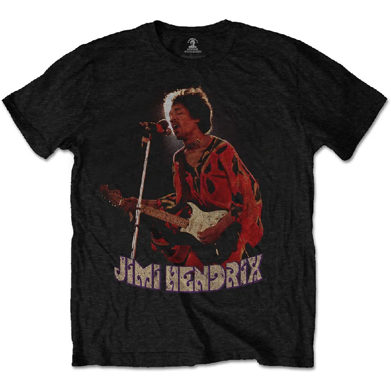 Jimi Hendrix | Official Band T-Shirt | Orange Kaftan Mesh Blend Leather Blend Suede Blend Jimi Hendrix | Official Band T-Shirt | Orange Kaftan Mesh Blend Leather Blend Suede Blend