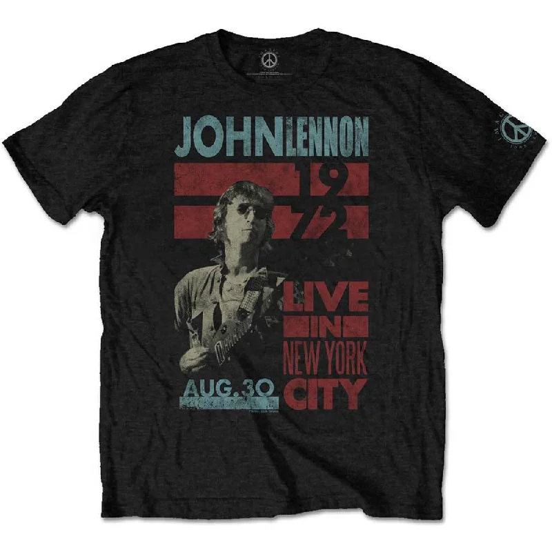John Lennon | Official Band T-Shirt | Live in NYC Front Pockets Side Pockets Patch Pockets John Lennon | Official Band T-Shirt | Live in NYC Front Pockets Side Pockets Patch Pockets