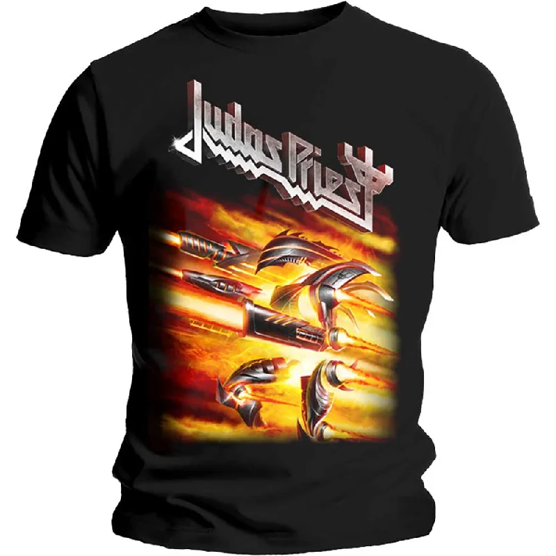 Judas Priest | Official Band T-Shirt | Firepower Chenille Brocade Lace