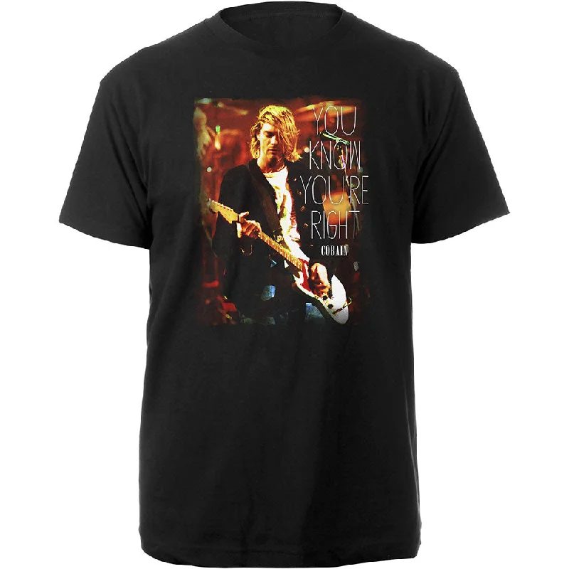 Kurt Cobain | Official Band T-Shirt | You Know You're Right Iron Safe Non-Iron Wrinkle Free Kurt Cobain | Official Band T-Shirt | You Know You're Right Iron Safe Non-Iron Wrinkle Free