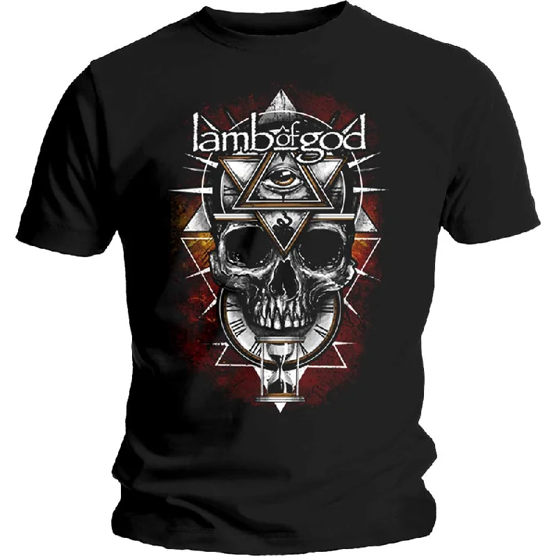 Lamb Of God | Official Band T-Shirt | All Seeing Red Cotton Fabric Linen Fabric Terry Fabric Lamb Of God | Official Band T-Shirt | All Seeing Red Cotton Fabric Linen Fabric Terry Fabric