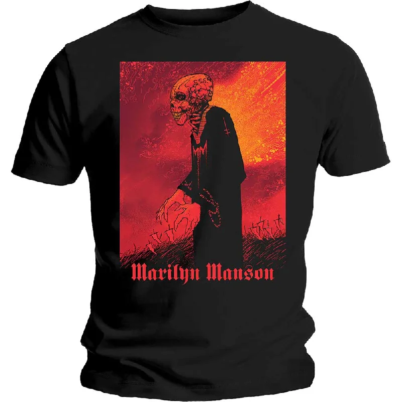 Marilyn Manson | Official Band T-Shirt | Mad Monk Chenille Blend Fleece Blend Nylon Blend Marilyn Manson | Official Band T-Shirt | Mad Monk Chenille Blend Fleece Blend Nylon Blend