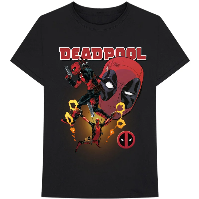 Marvel Comics | Official Band T-Shirt | Deadpool Collage 2 Mesh Fabric Canvas Fabric Denim Fabric Marvel Comics | Official Band T-Shirt | Deadpool Collage 2 Mesh Fabric Canvas Fabric Denim Fabric