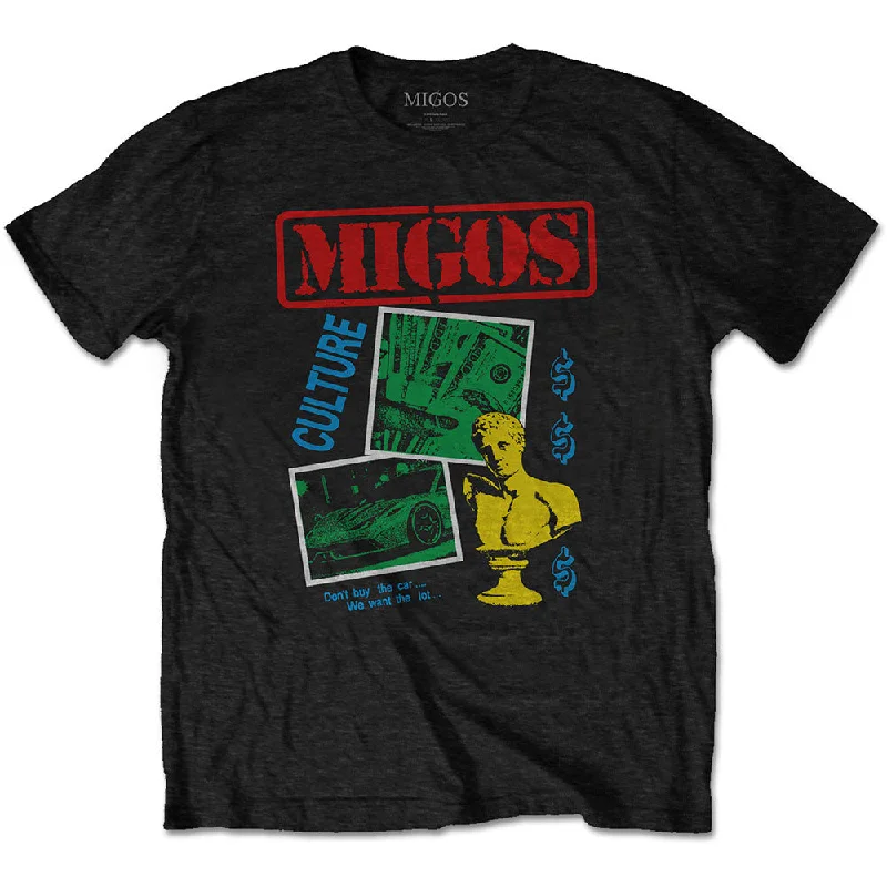 Migos | Official Band T-Shirt | Don't Buy The Car Spandex Blend Rayon Blend Denim Blend