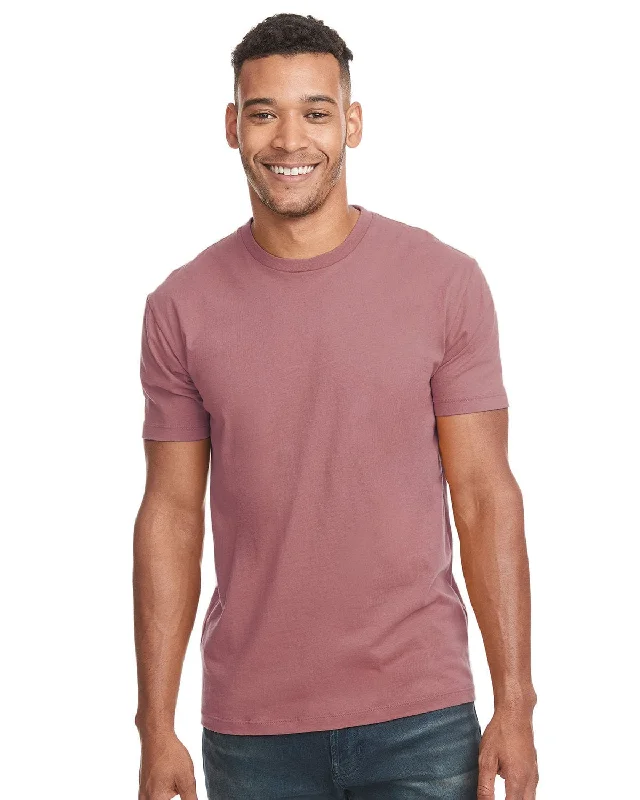 Next Level Unisex Short Sleeve T-Shirt | Mauve Print Jacquard Patchwork