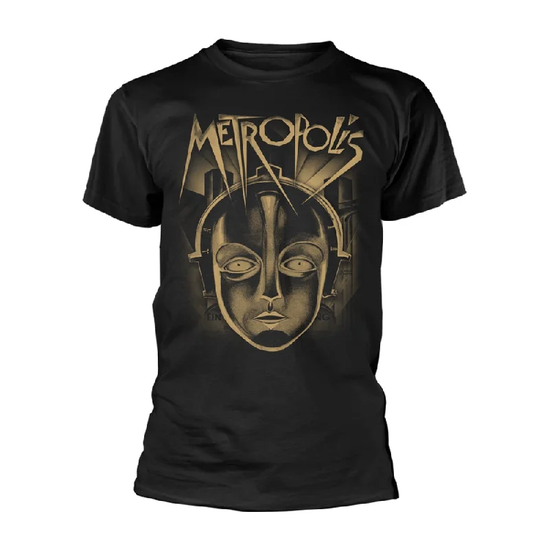Metropolis Unisex T-shirt: Metropolis - Face Solid Print Embellished